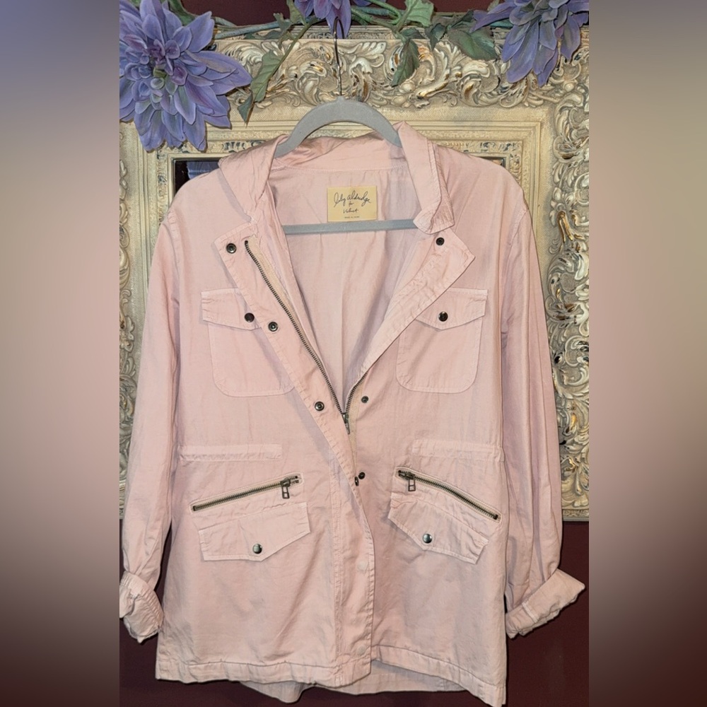 Lily Aldridge for Velvet by Graham & Spencer lightweight utility jacket